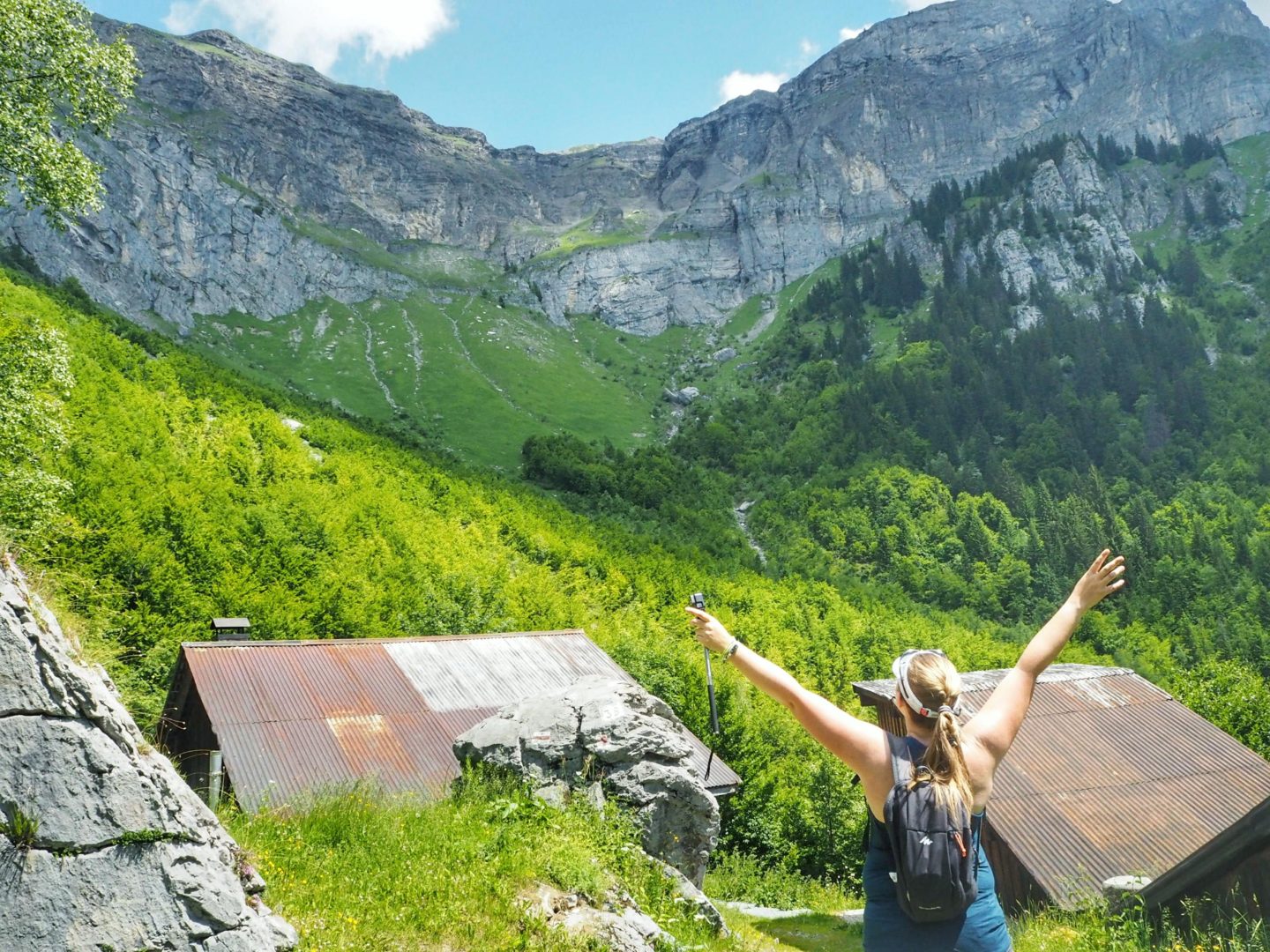 Hiking in the French Alps with Quechua