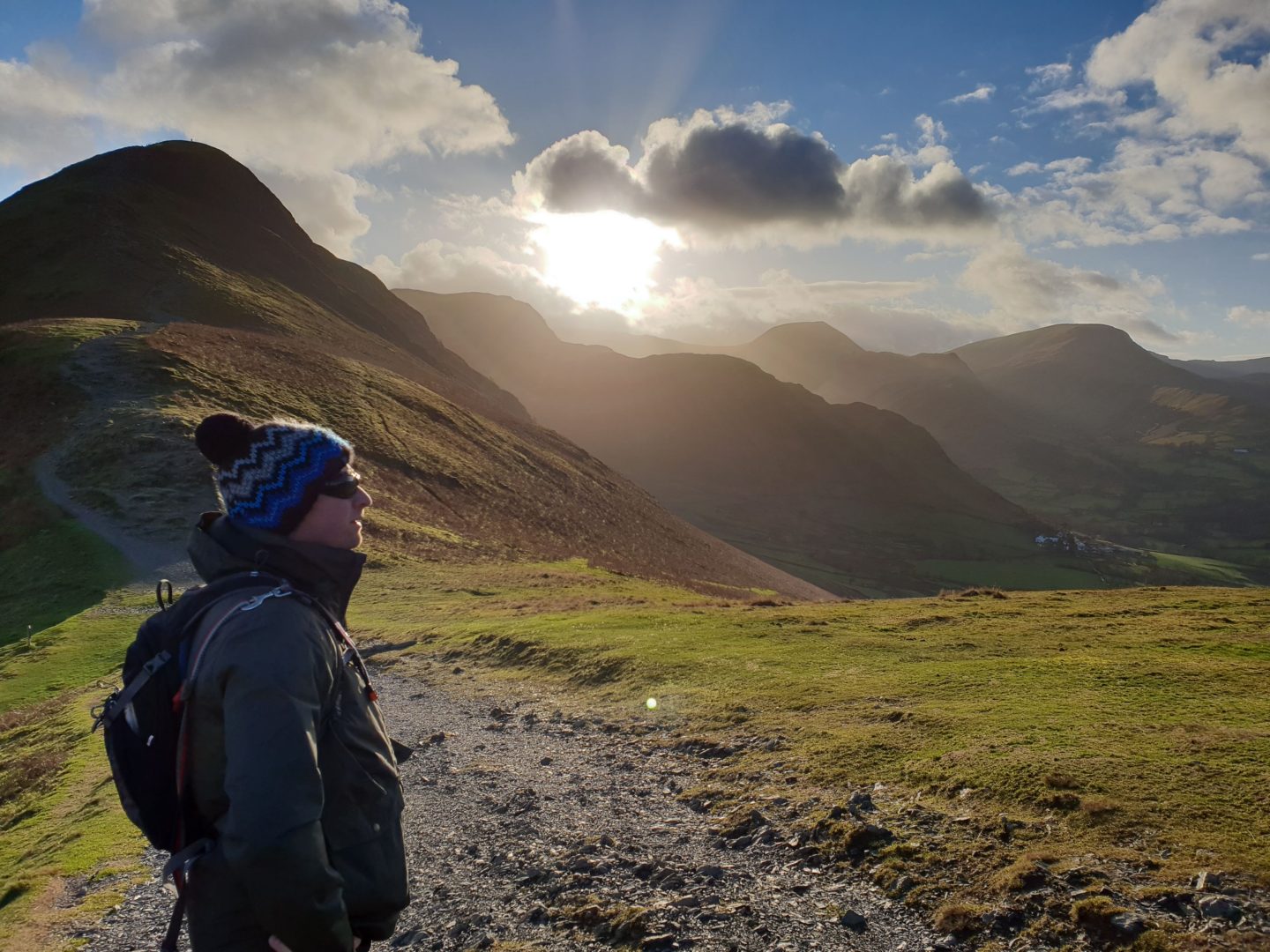 View up to Catbells in the Lake District