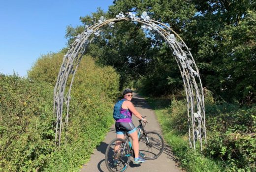 Cycling the Alban Way - the Blackberry Arch