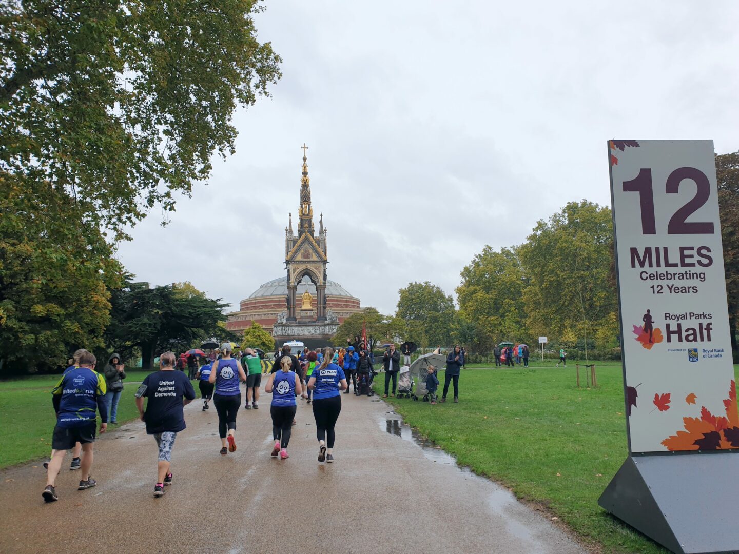 12 mile marker in Hyde Park